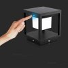 Słupek ogrodowy solarny V-TAC 2W LED czujnik ruchu IP65 czarny VT-11022 3000K 90lm 3 lata gwarancji
